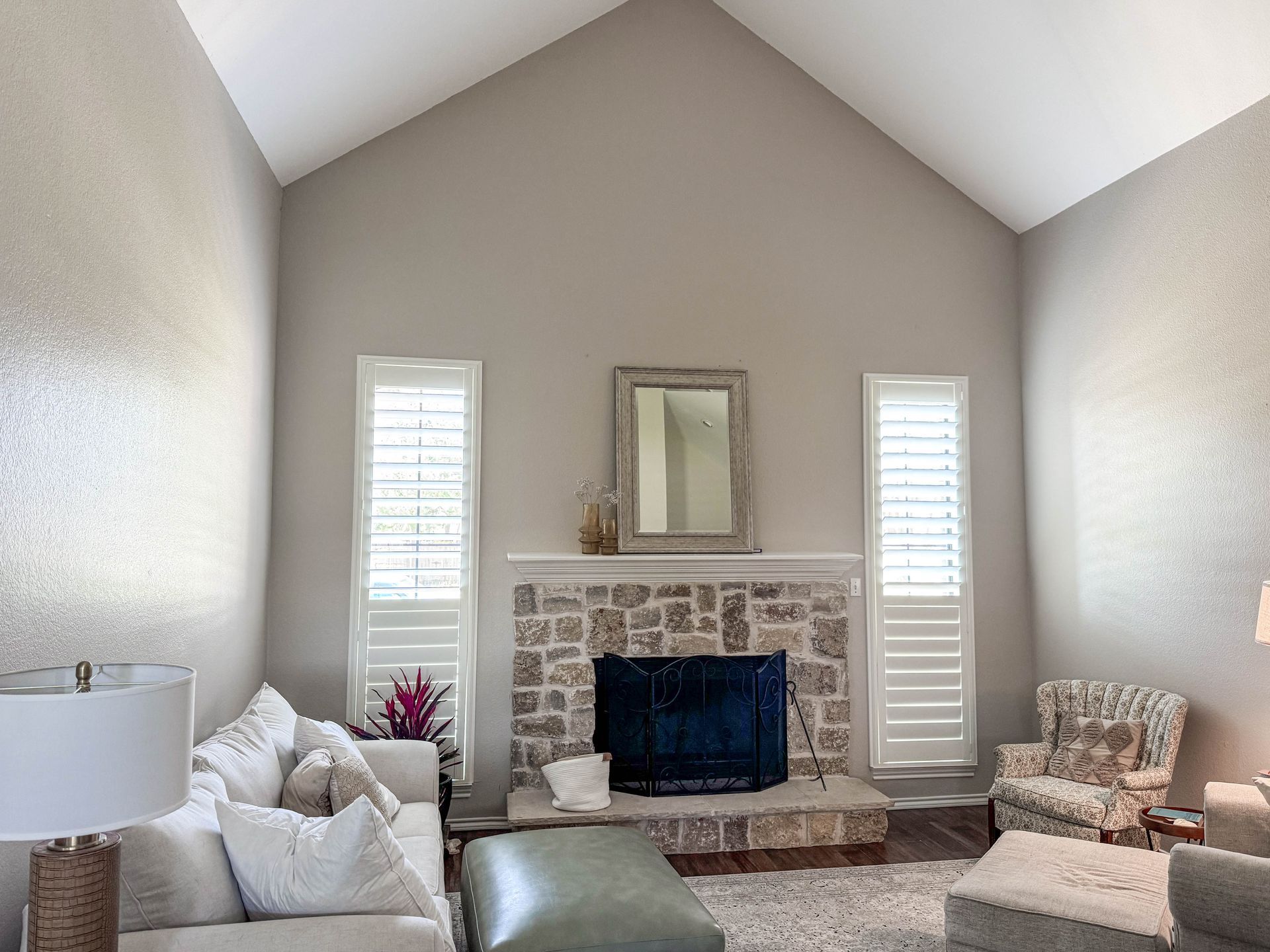 Custom plantation shutters in a historic Sherman home