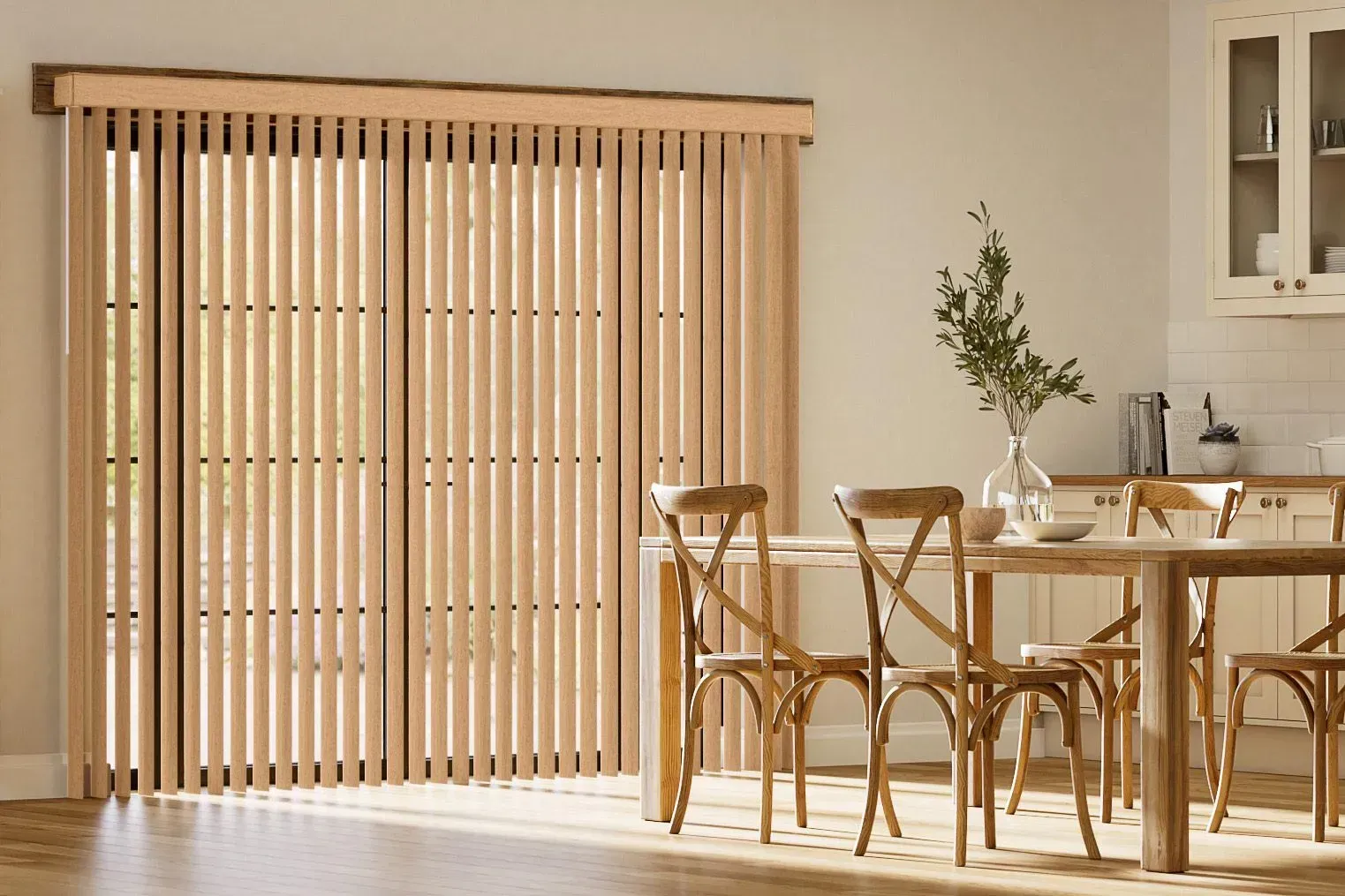Blinds (Vertical, Faux Wood, Real Wood)