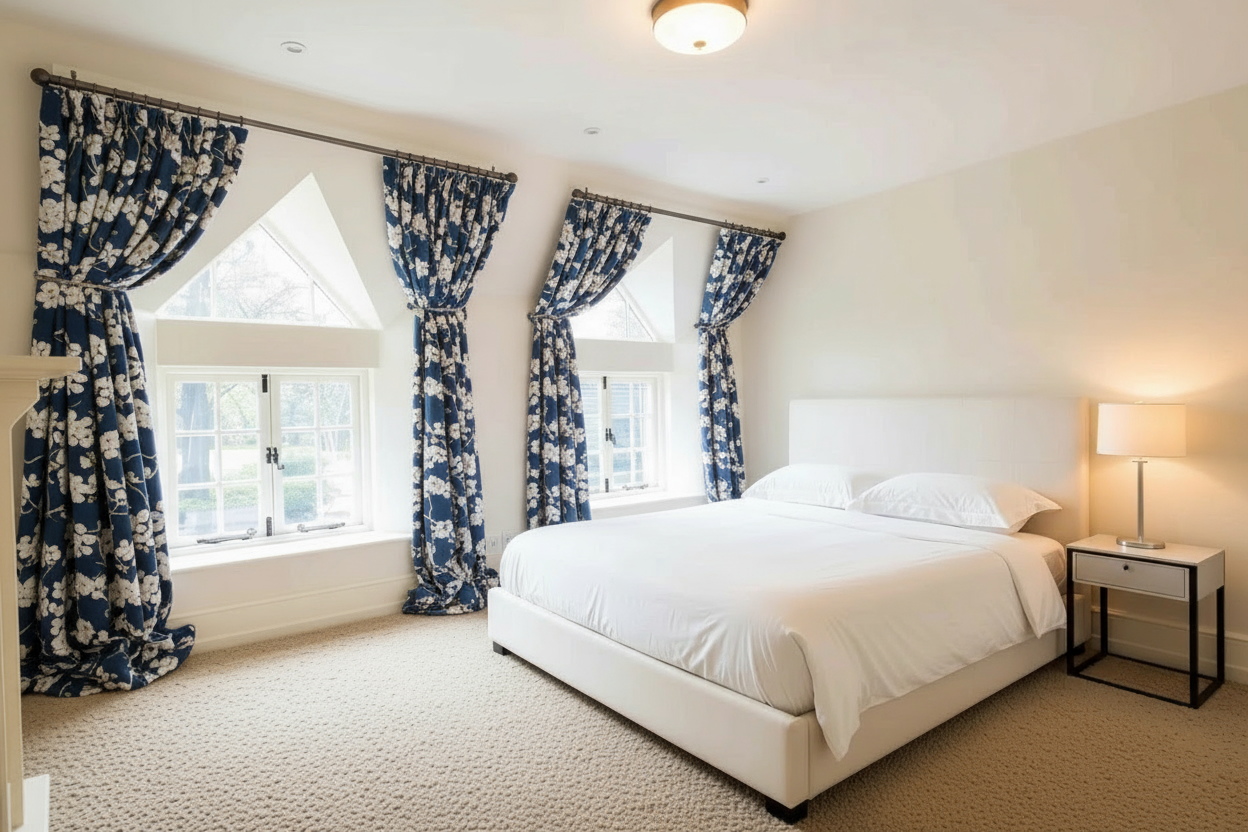 4. DIY Curtain Ideas for Angled Windows