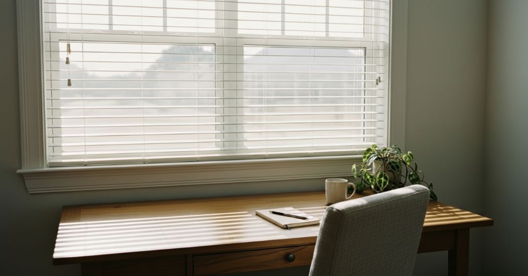 Home Office Window Treatment