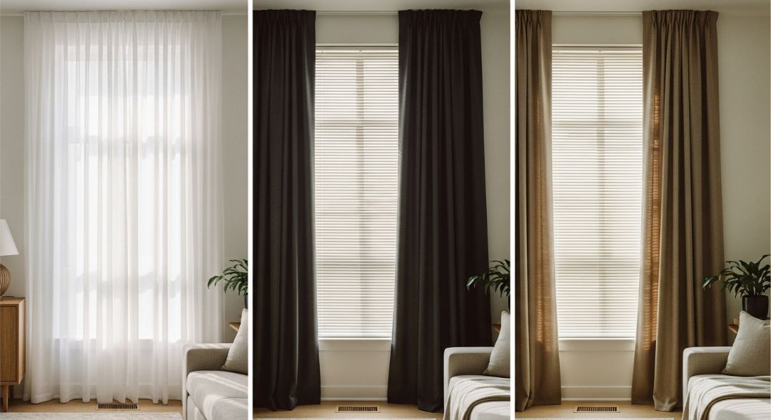 How to Pair Curtains with Blinds in Apartments