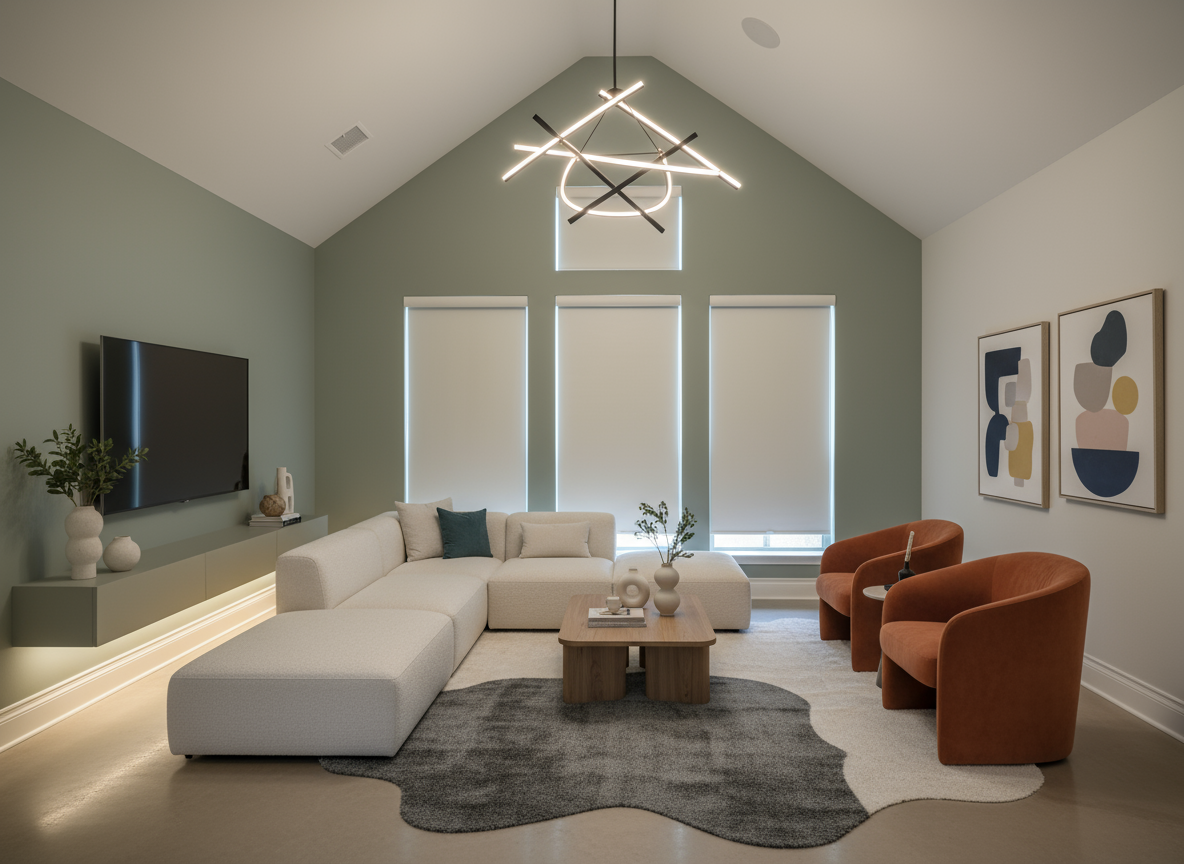 What are modern motorized blinds, and why are they ideal for living rooms in 2025?