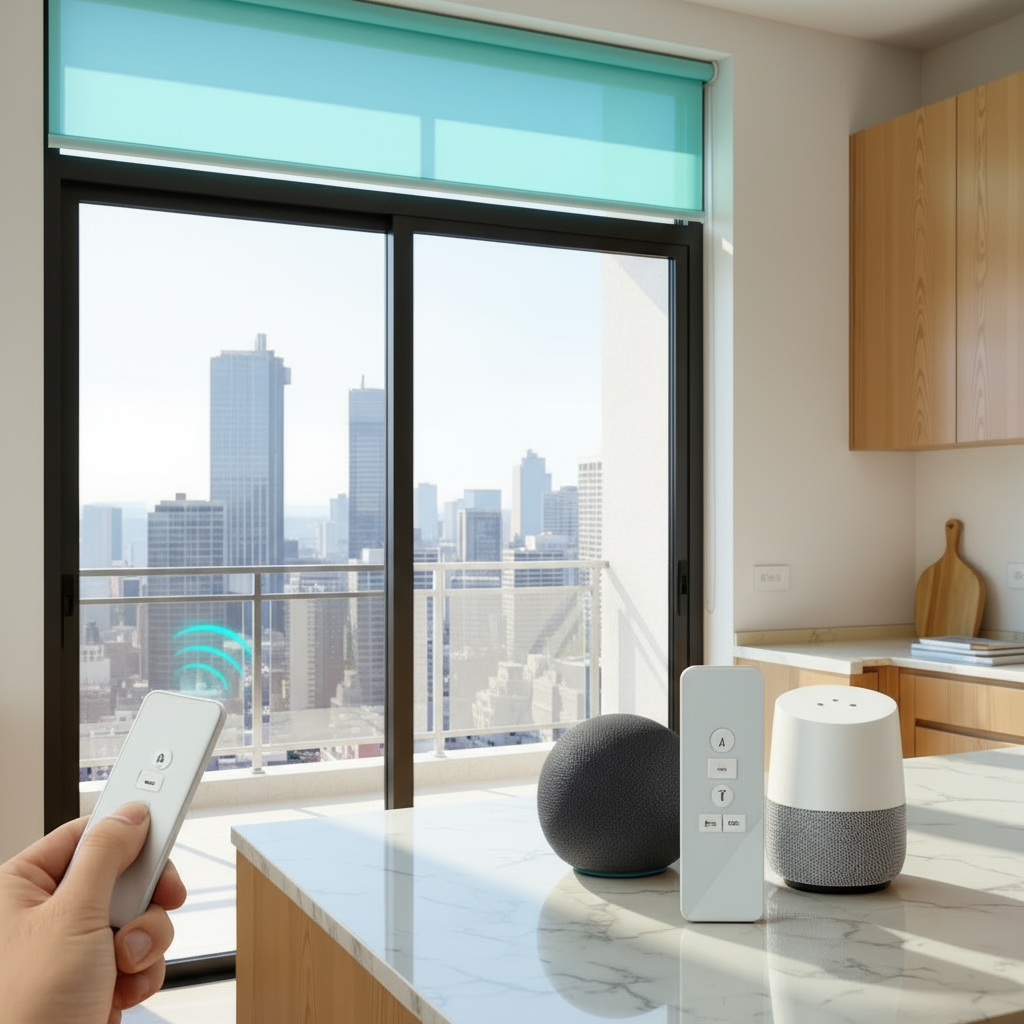 Motorized or Smart Roller Shades