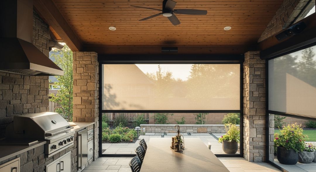 PVC Blinds vs Fabric Outdoor Curtains