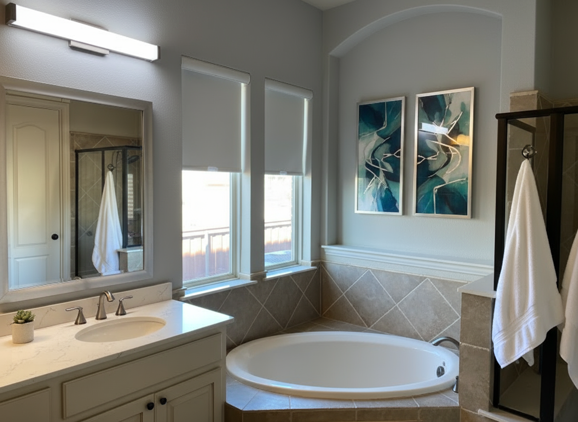 Vinyl Roller Shades (Affordable & Easy to Clean)