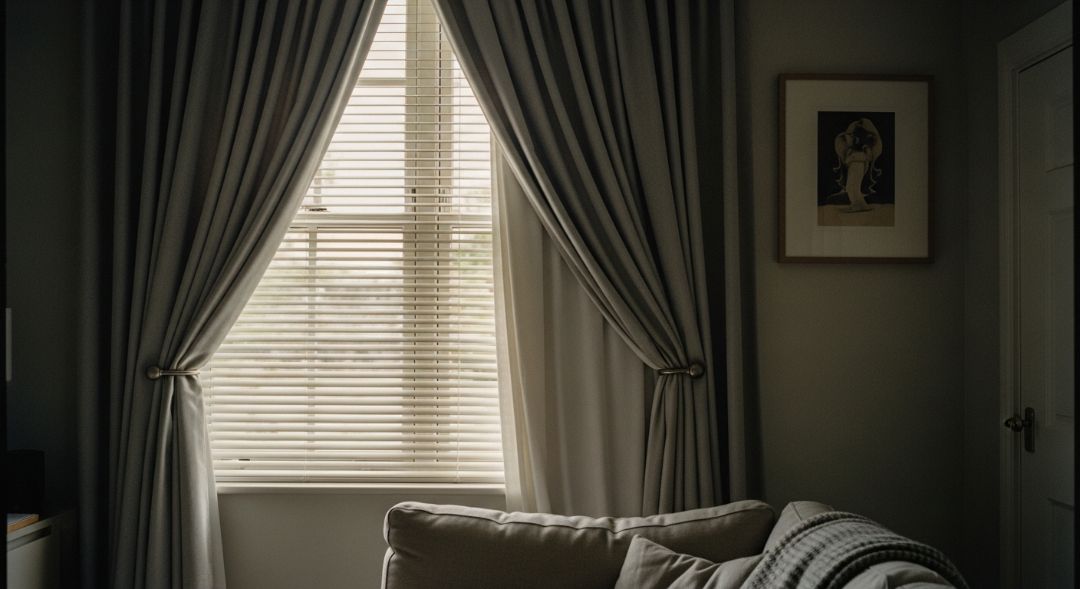 Cluttered Window Covering