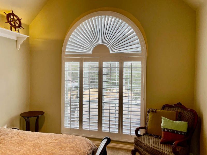 Love is Blinds-traditional blinds for special windows.  