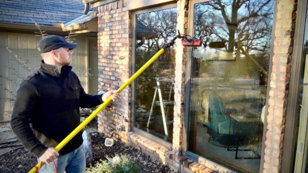 one time exterior window washing service  Love is Blinds