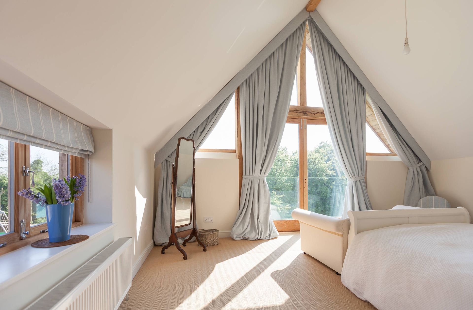 What are the best curtains for angled windows?