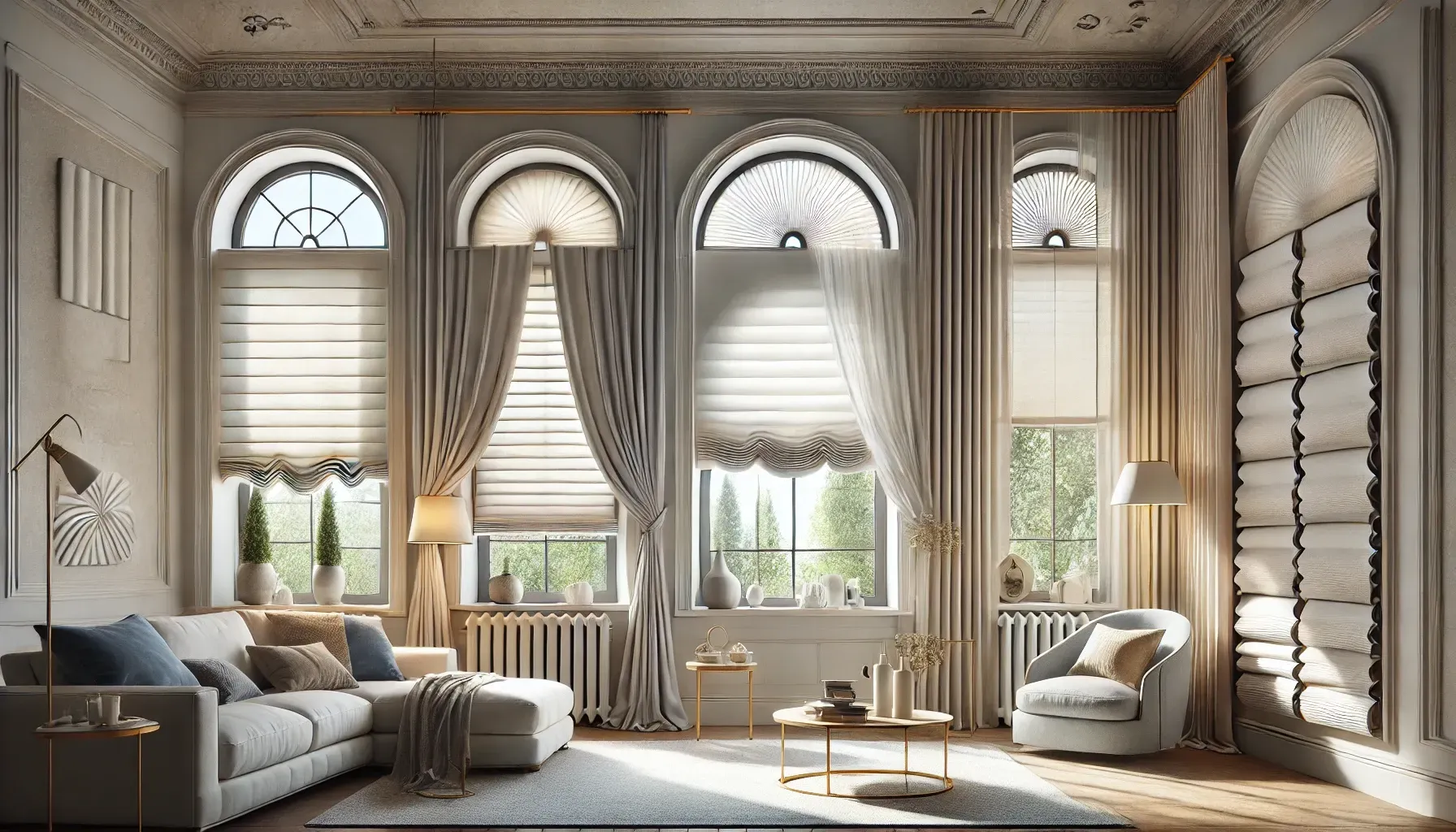 What Are the Best Window Treatments for Arched Windows and How Do You Install Them?