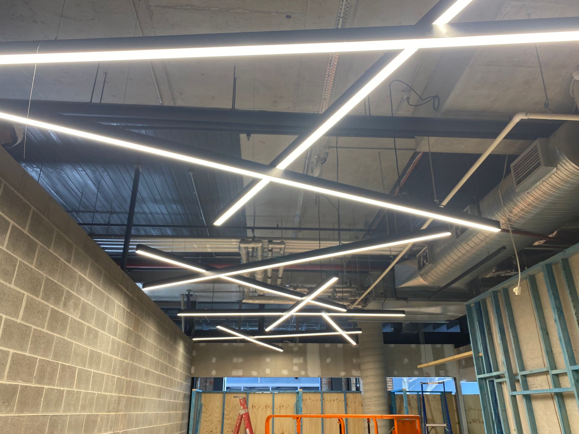 Lighting in a warehouse— Aliance Group in Bonville, NSW