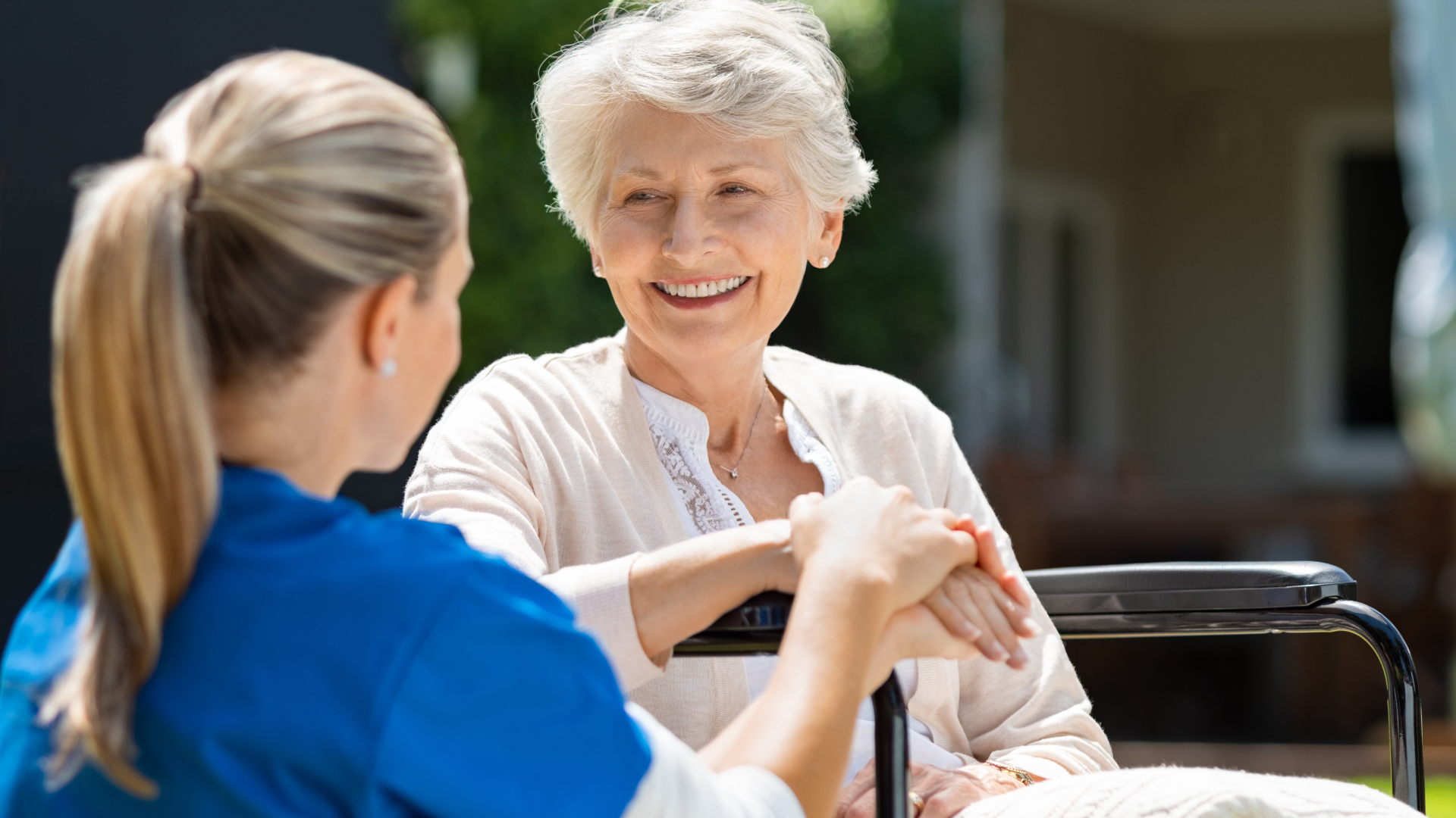 Nurse Takes Care of Old Patient