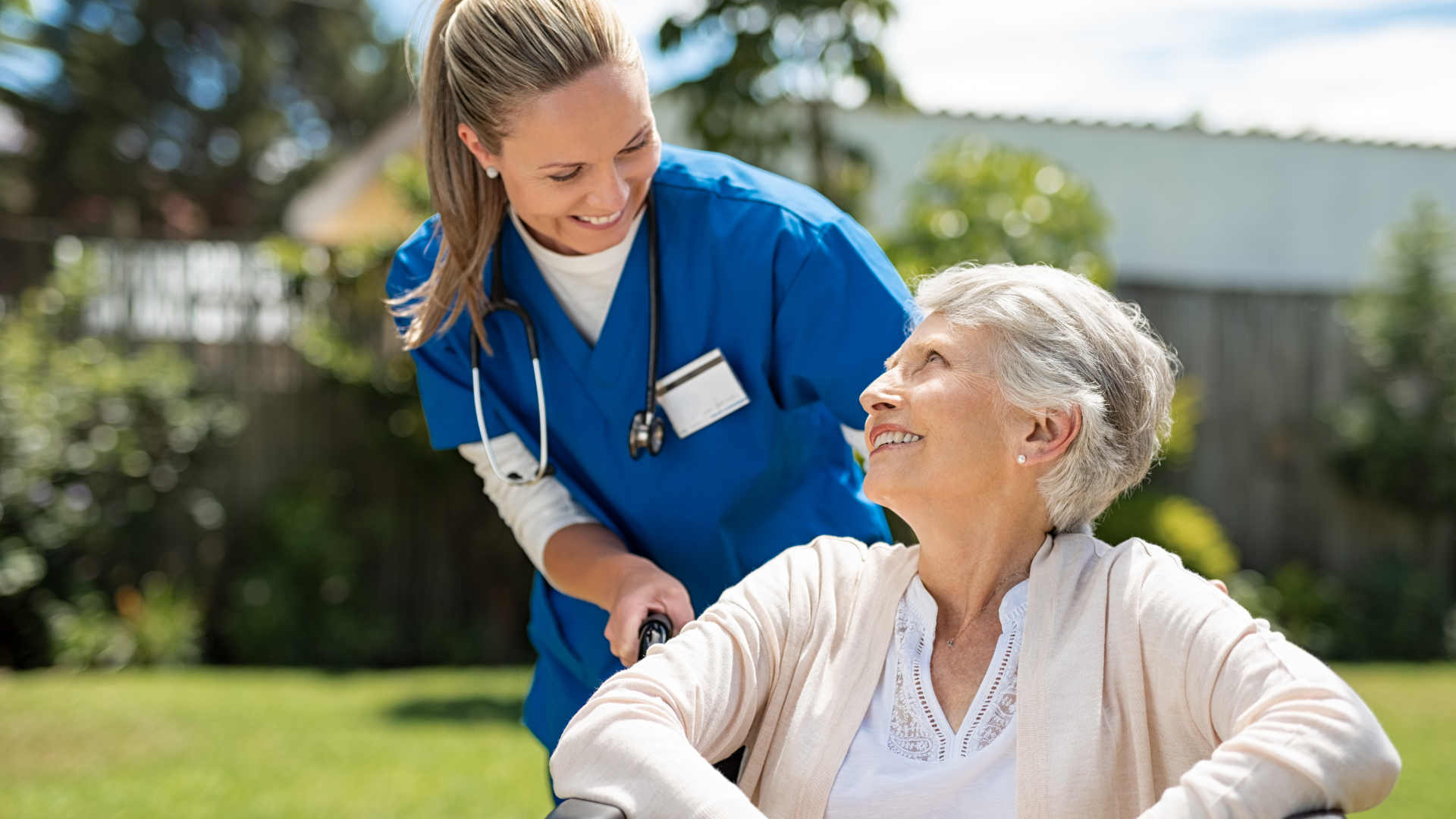 Nurse Take Care of Senior Patient