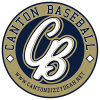 The logo for the canton baseball team is a circle with a letter b inside of it.