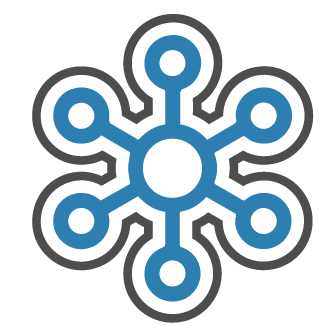 It looks like a flower with a lot of circles around it.