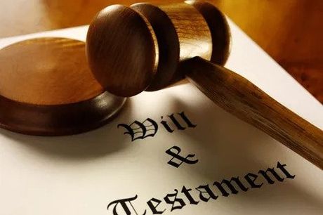 Will and Testament Paper With Gavel
