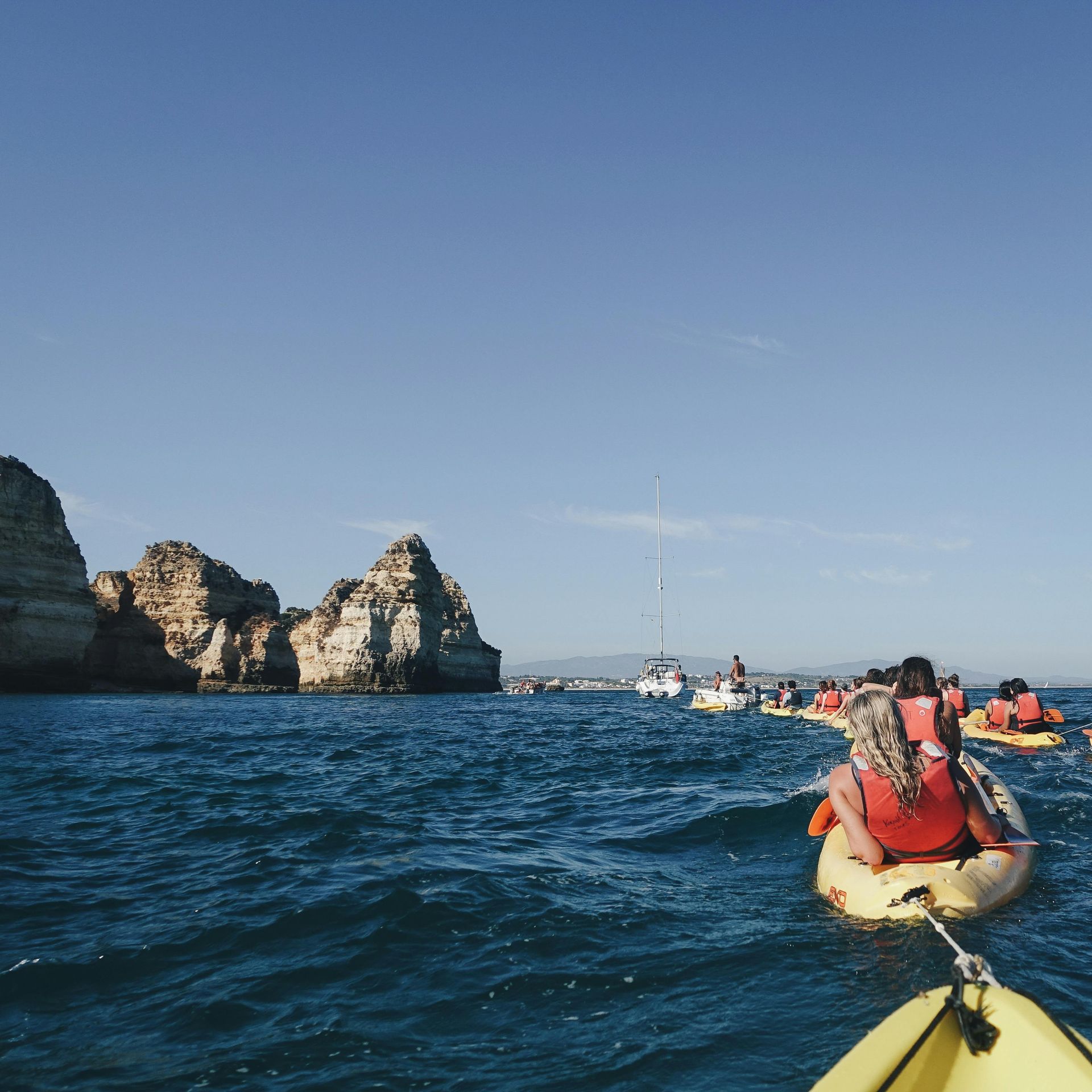 kayaker on the ocean