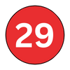 The number 29 is in a red circle on a white background.
