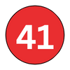 The number 41 is in a red circle on a white background.