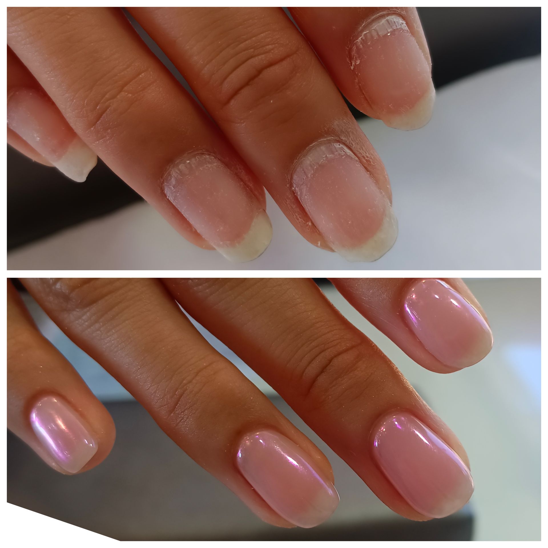 Manicure Permanente Antes y Después