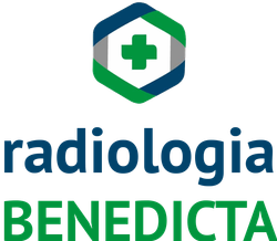 Un logo per radiologia benedicta con una croce verde