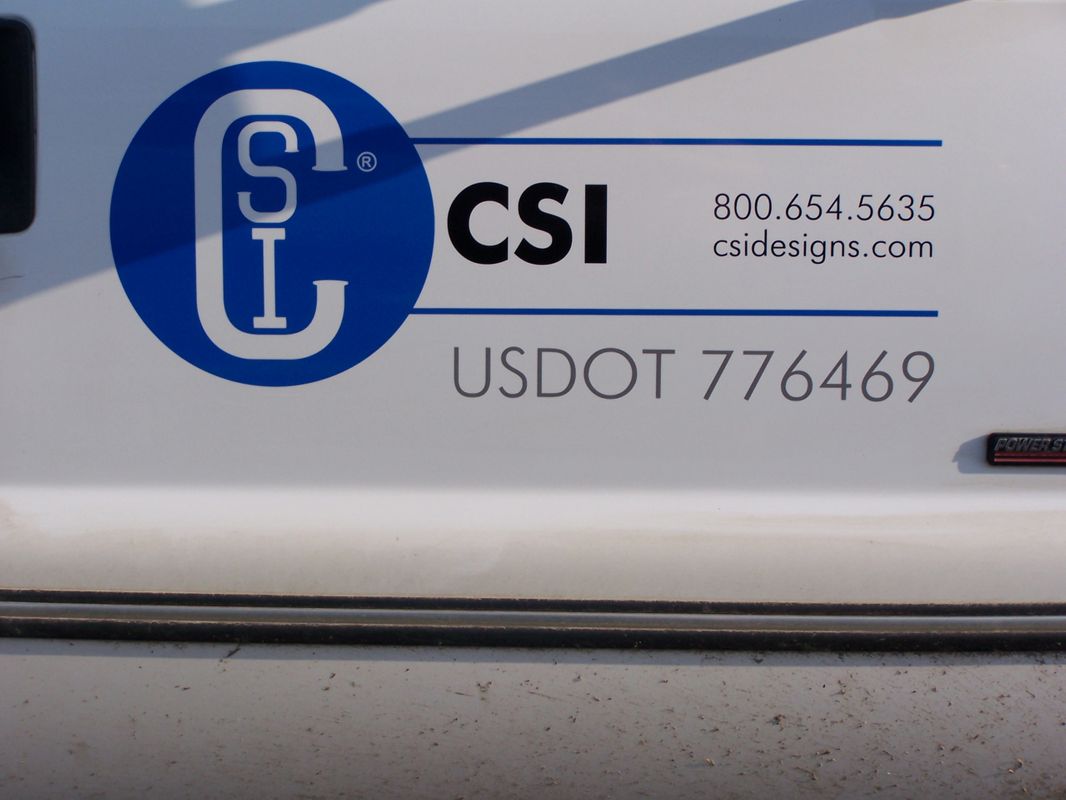 White CSI Truck — Springfield, MO — Stripes and Stuff Graphics