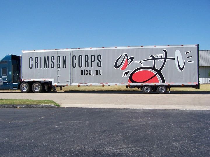 Crimson Cord Container Van — Springfield, MO — Stripes and Stuff Graphics