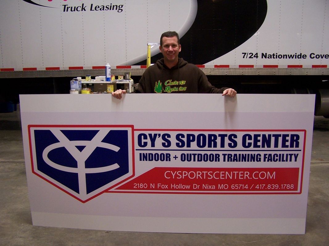 Cy's Sport Center Banner — Springfield, MO — Stripes and Stuff Graphics