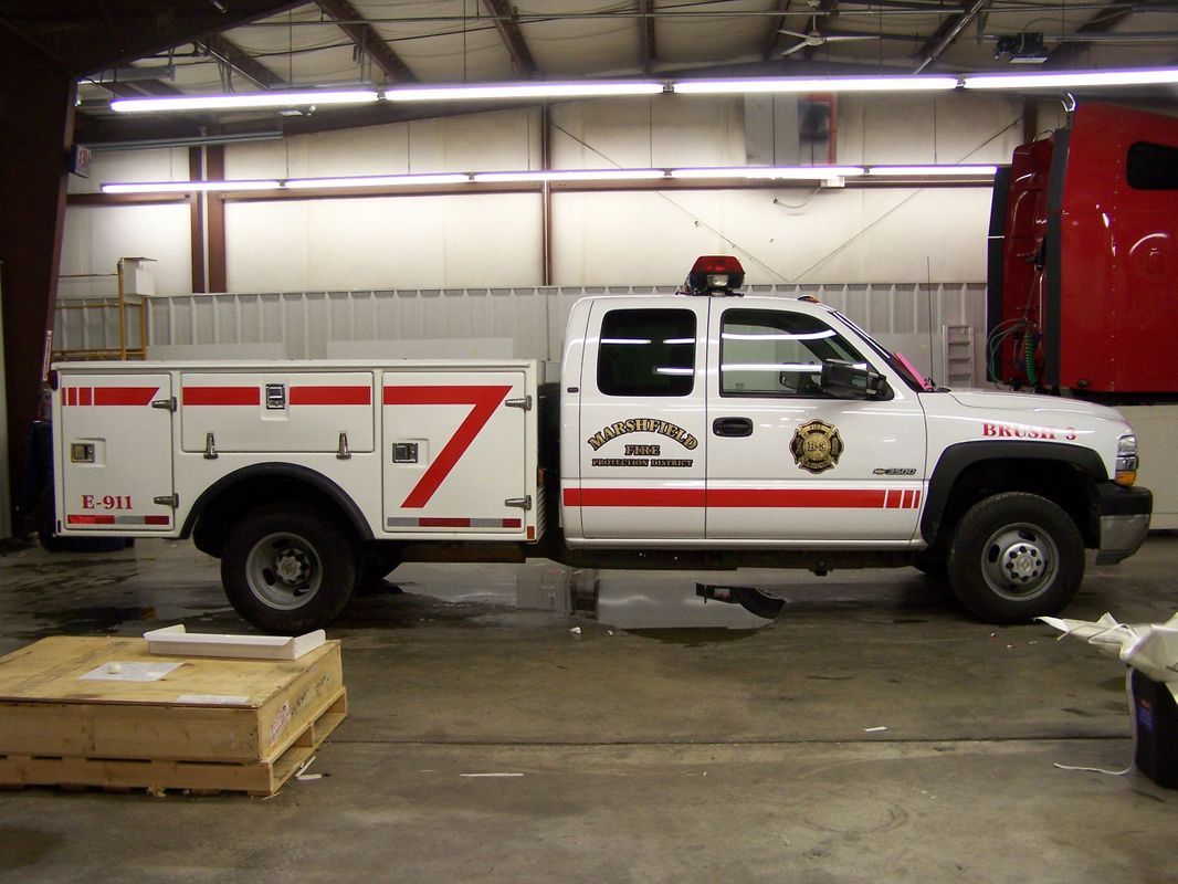 Marshfield Fire Truck — Springfield, MO — Stripes and Stuff Graphics