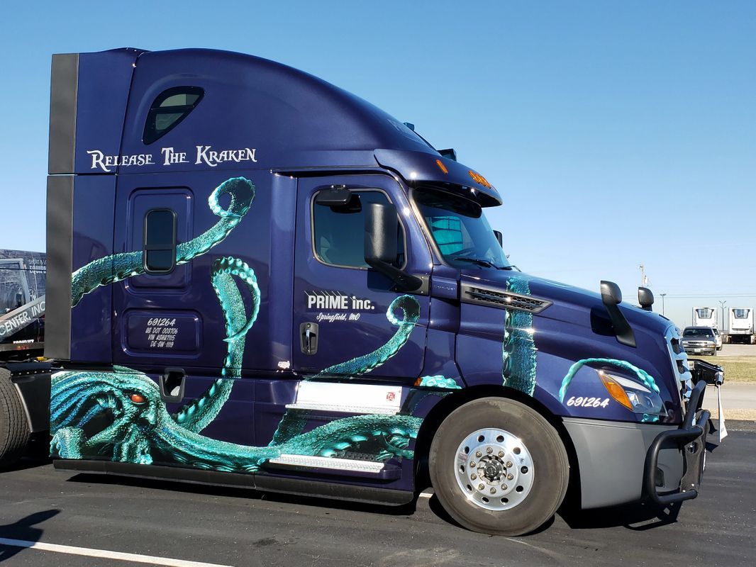 Kraken Design Truck — Springfield, MO — Stripes and Stuff Graphics