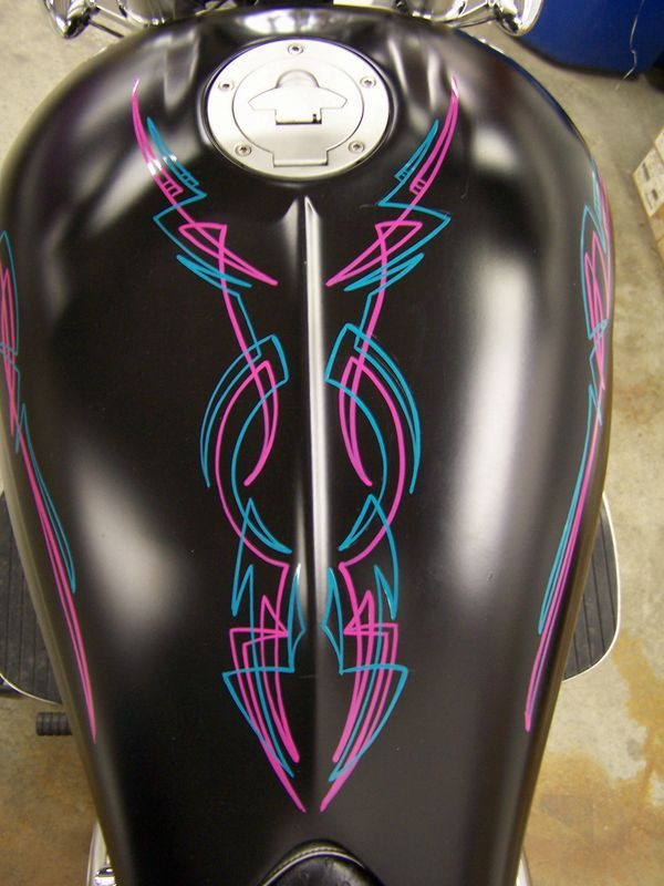 Motorcycle Fuel Tank Design — Springfield, MO — Stripes and Stuff Graphics