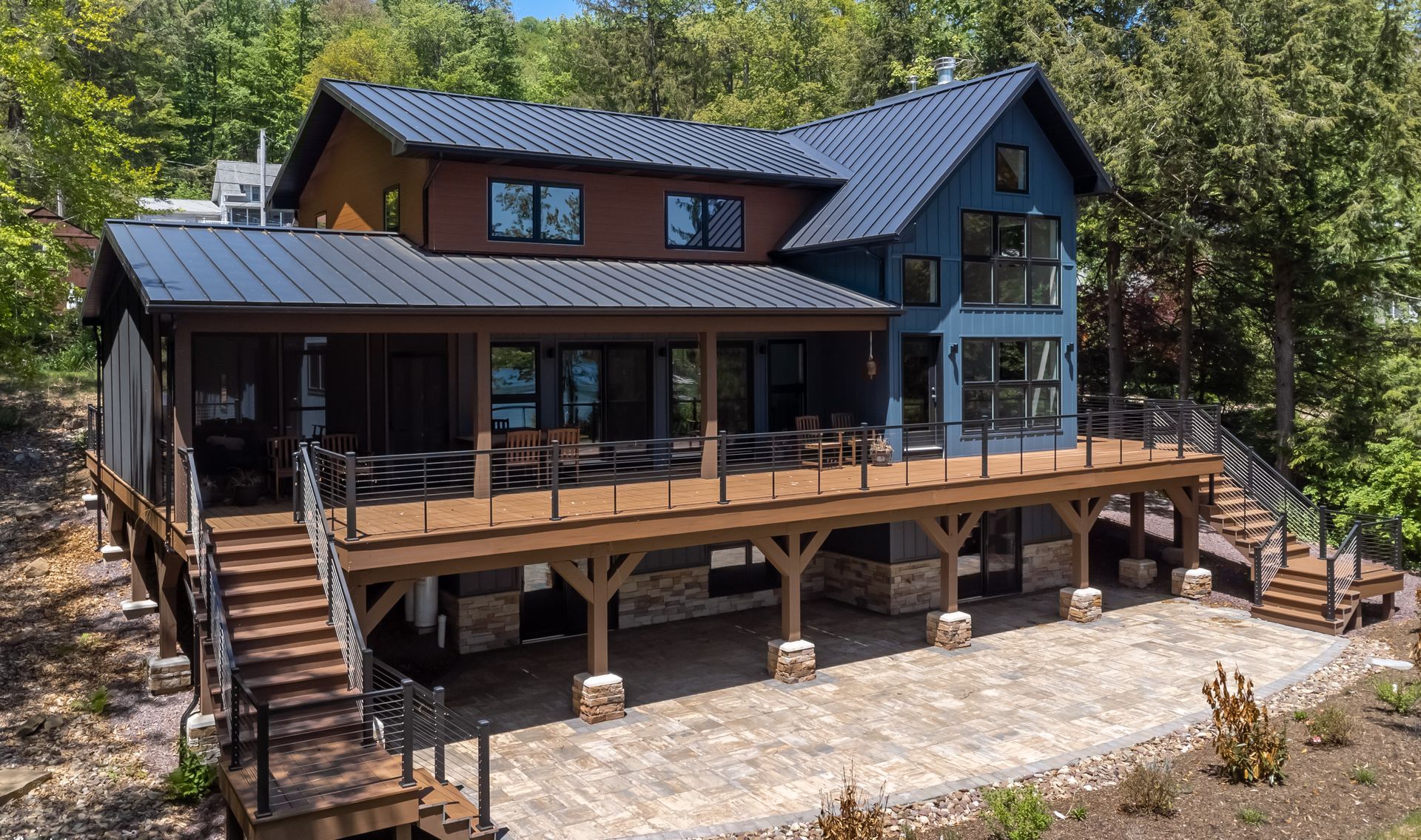 Lake house residential interior design PA