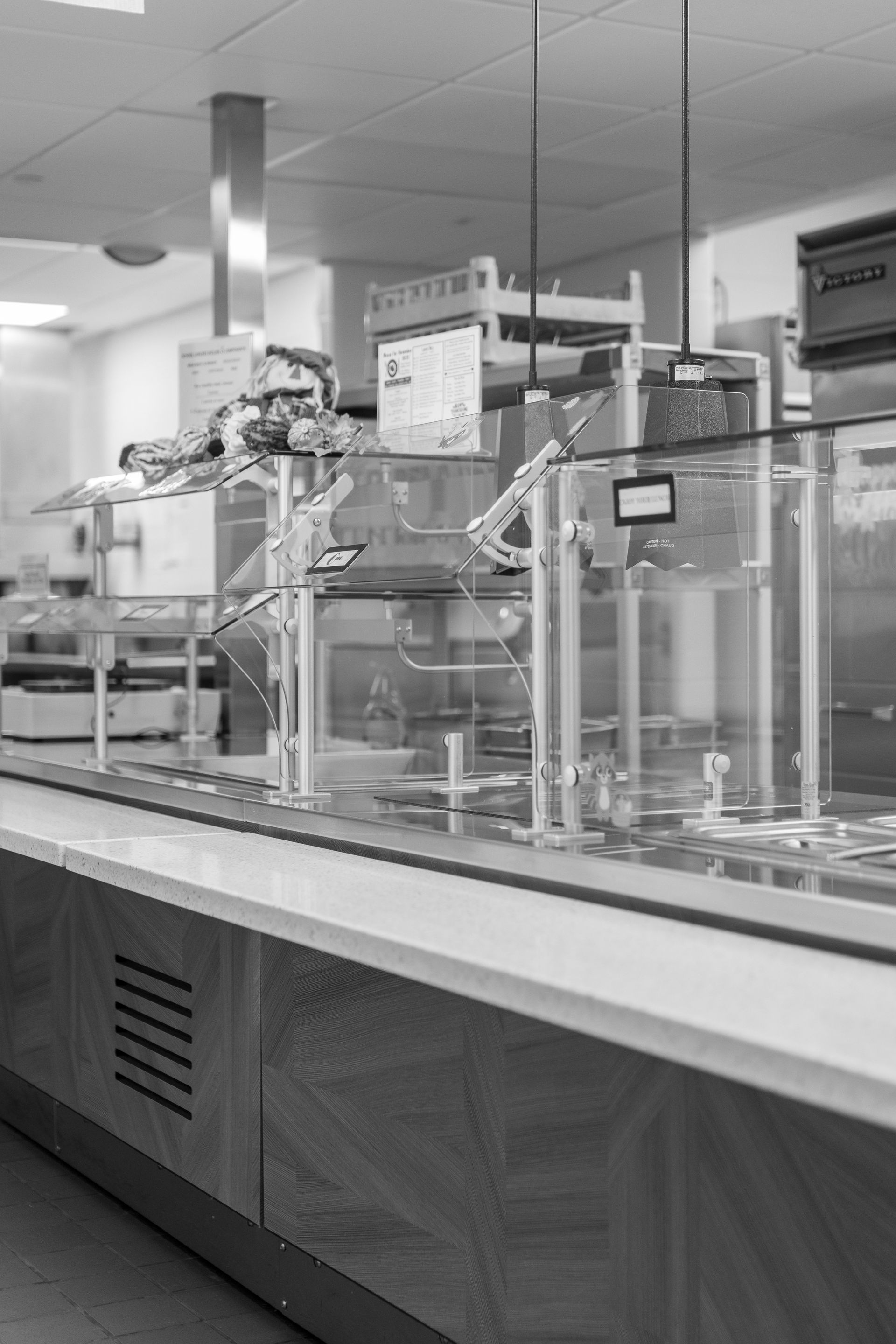 Mount Nittany Middle School Cafeteria's industrial machinery and conveyor equipment in a factory or lab setting