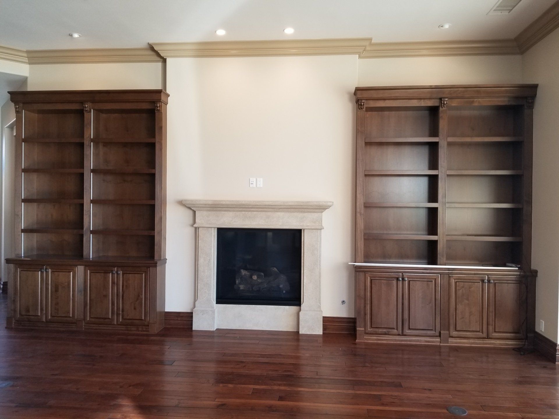 Two Book Shelves Cabinet - Beaumont, CA - Absolute Cabinets Inc