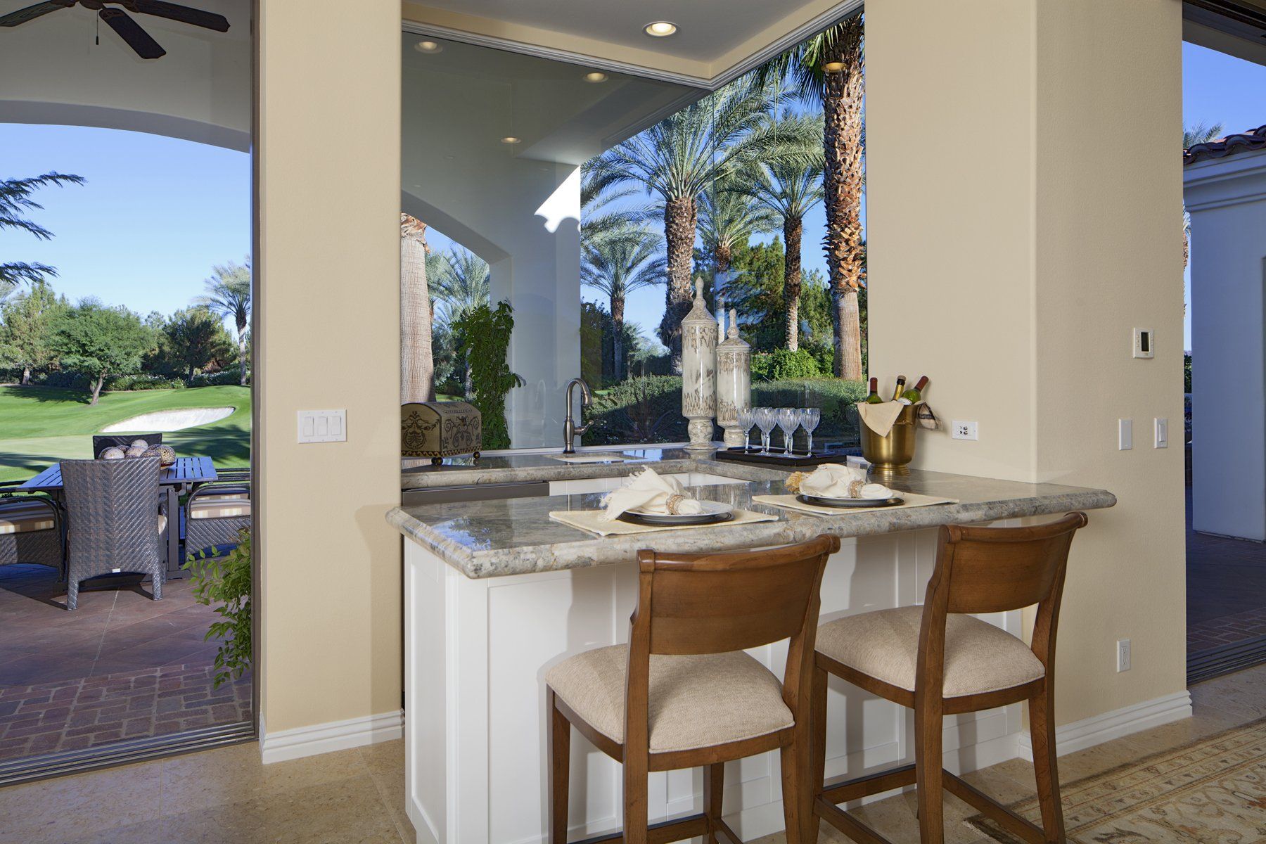 Customized Bar Counter - Beaumont, CA - Absolute Cabinets Inc