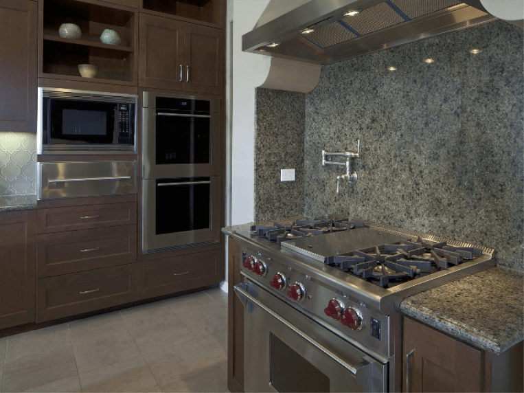 Kitchen Cabinets with Marble Countertops — Beaumont, CA — Absolute Cabinets Inc