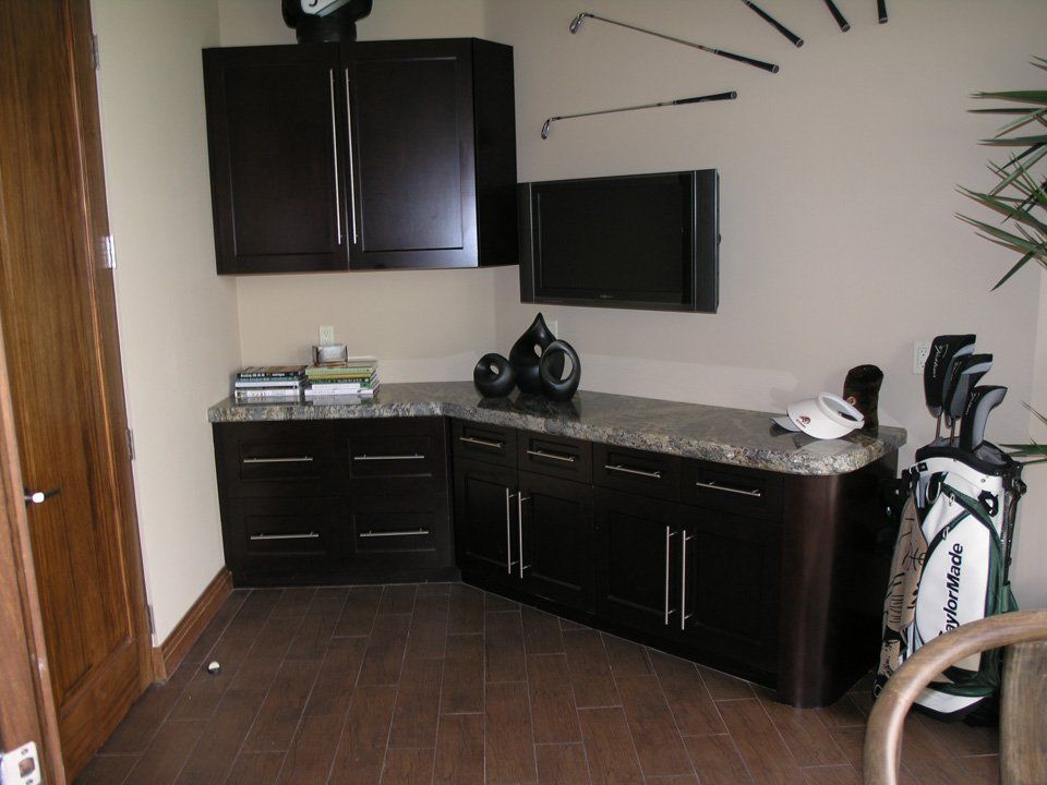 Gold Equipment Beside A Cabinet - Beaumont, CA - Absolute Cabinets Inc