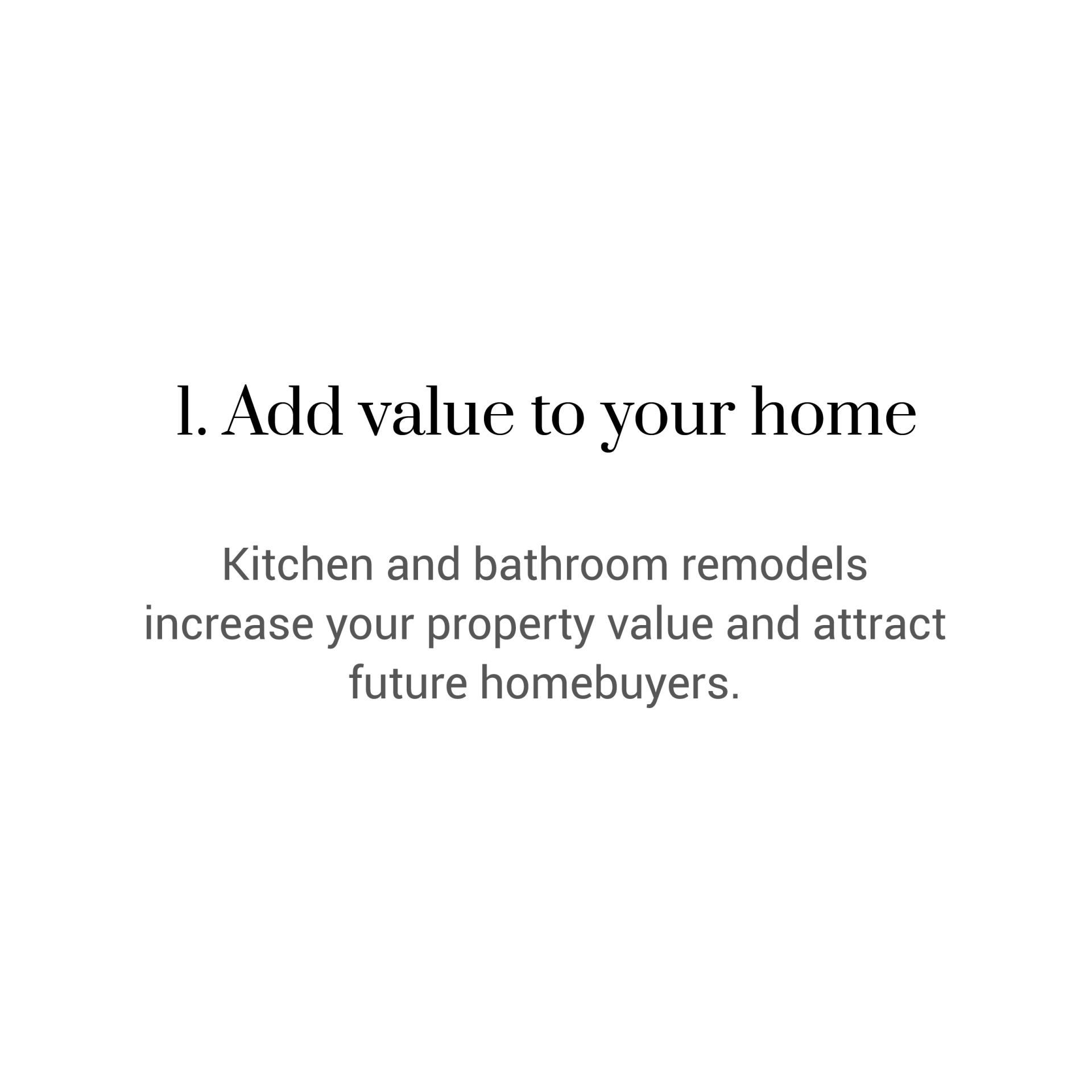 Add value to your home