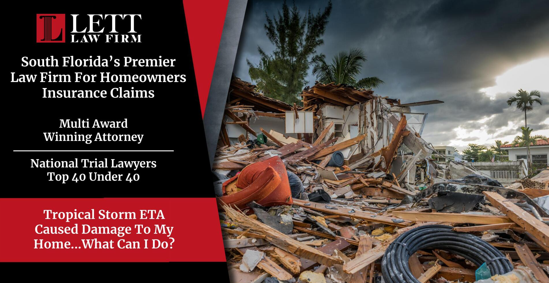 Miami Homeowners Insurance Lawyer - Tropical Storm ETA Caused Damage To My Home...What Can I Do?