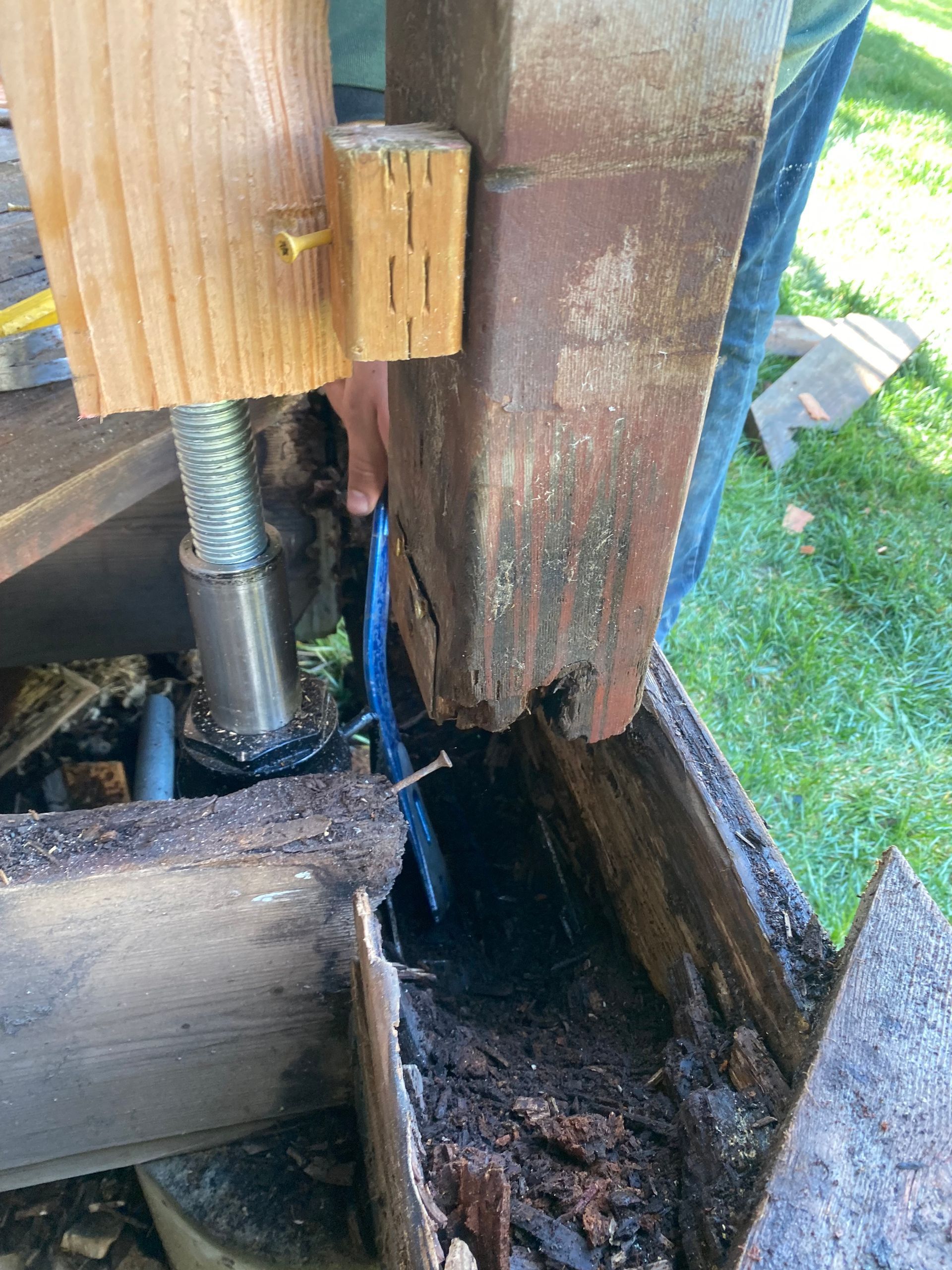 a person is working on a piece of wood .