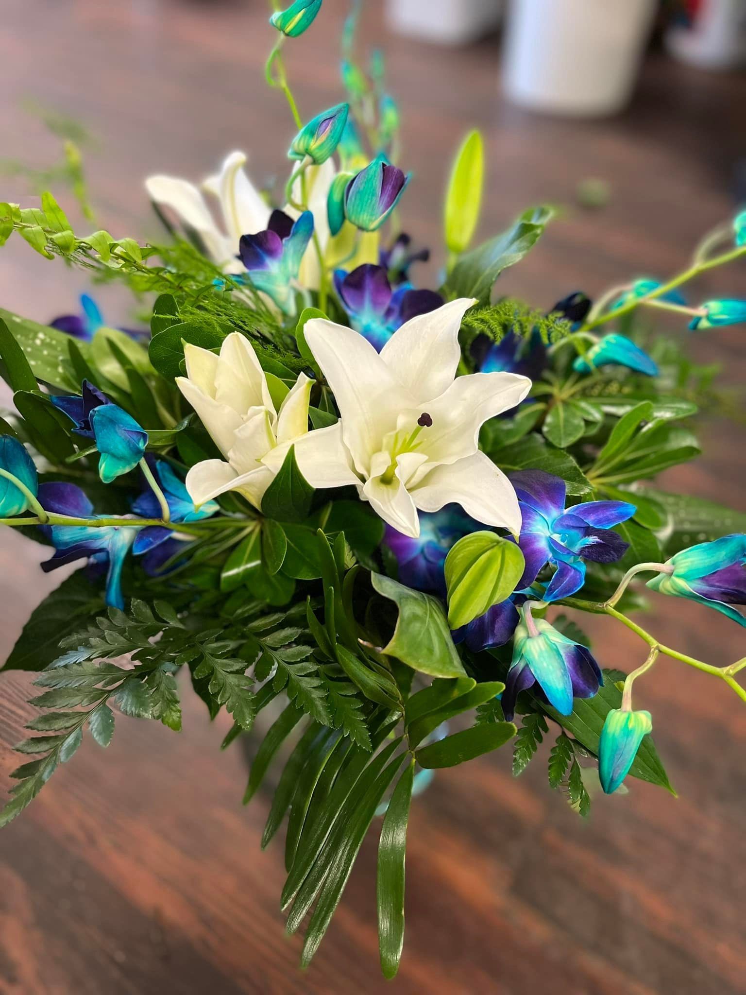 tropical floral arrangement