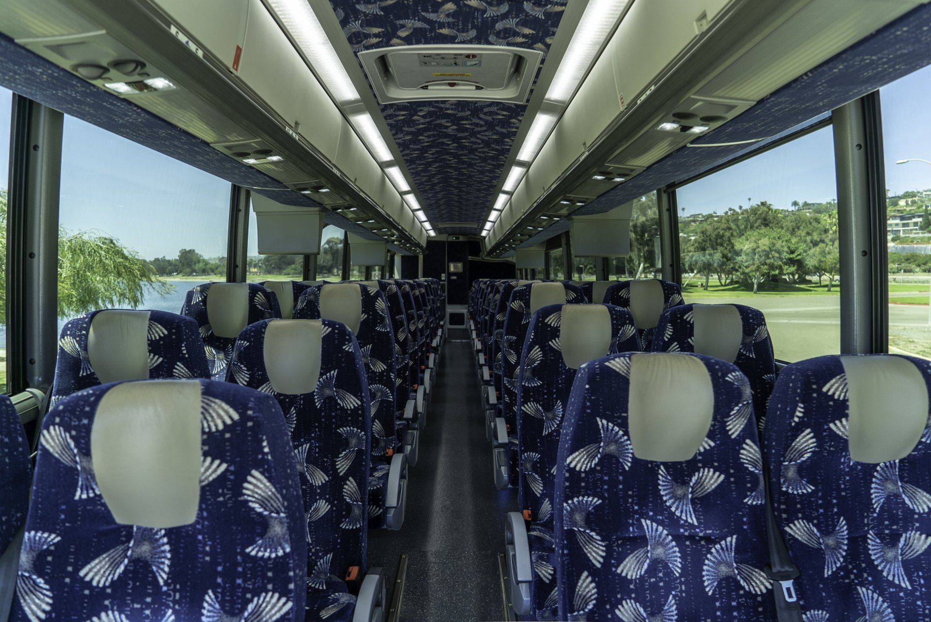 Interior - J4500 56-Passenger Blue Bus in San Diego, CA
