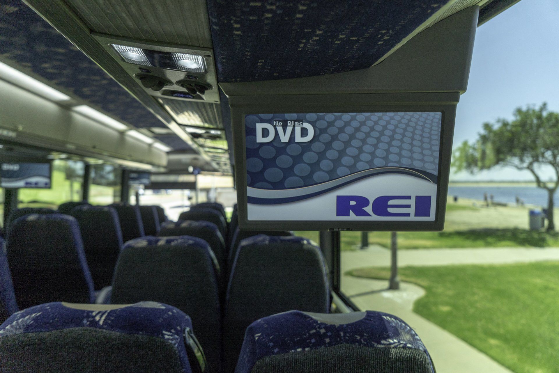 DVD/Readling Lights - Motor Coach Features in San Diego, CA