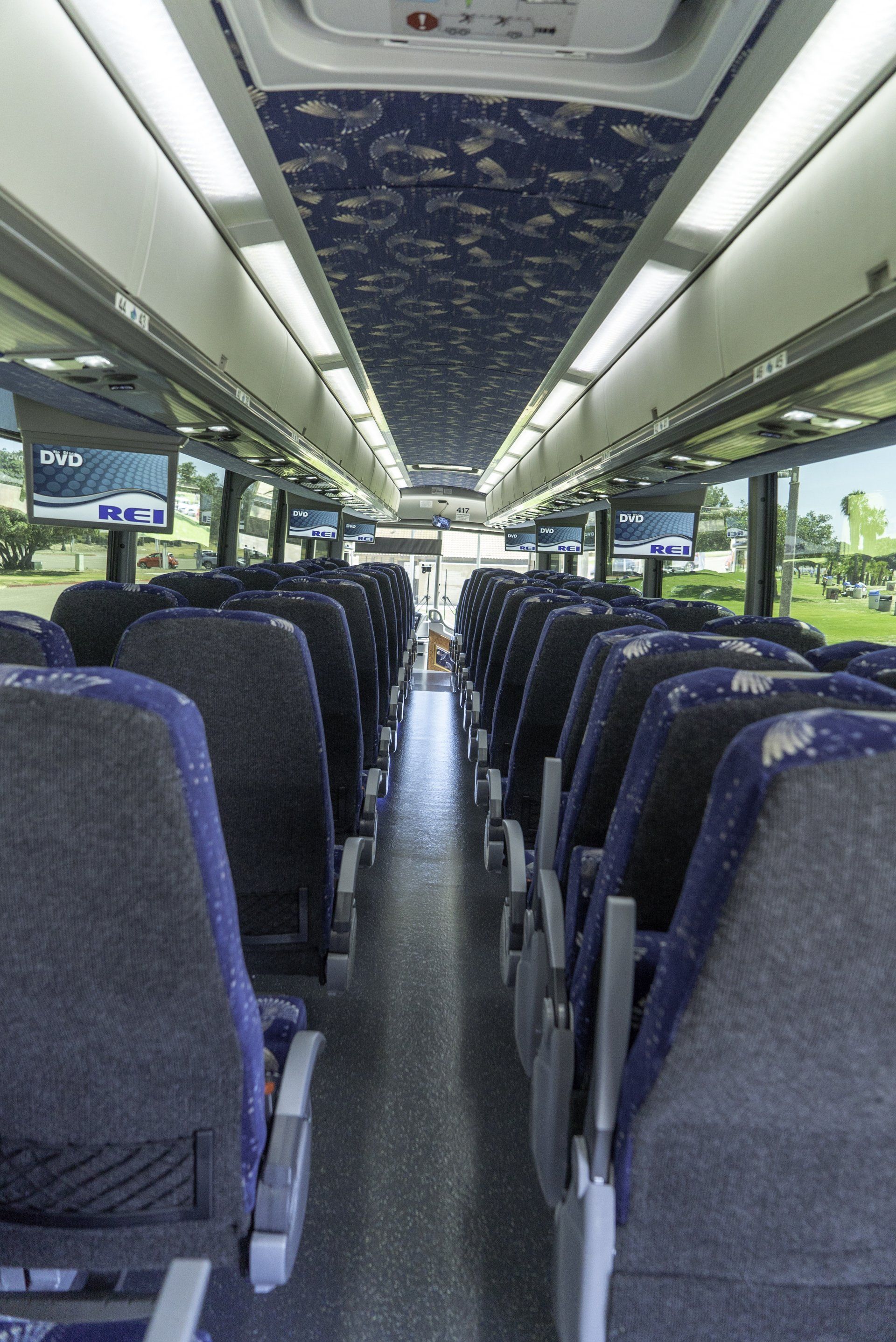 J4500 — Interior of 56-Passenger Bus in San Diego, CA