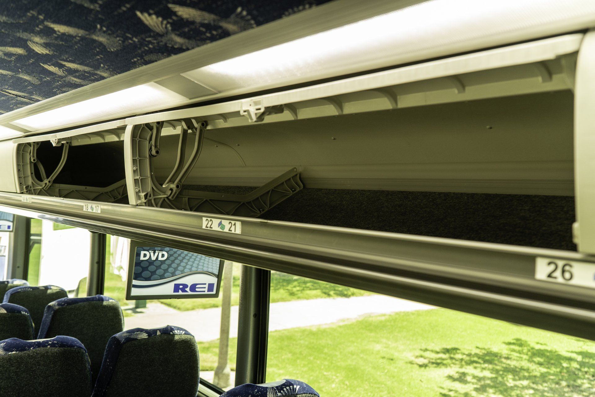 Overhead Compartment - Motor Coach Features in San Diego, CA