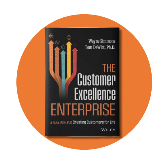 The cover of a book titled the customer excellence enterprise