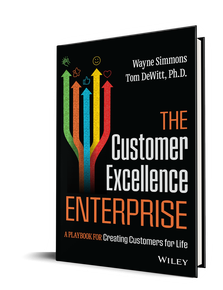 The cover of a book titled the customer excellence enterprise