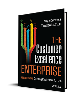 The cover of a book titled the customer excellence enterprise