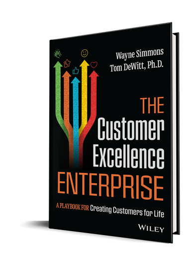 The cover of a book titled the customer excellence enterprise