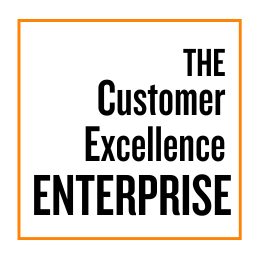 A black and orange logo with the words cxe 7 on a white background.